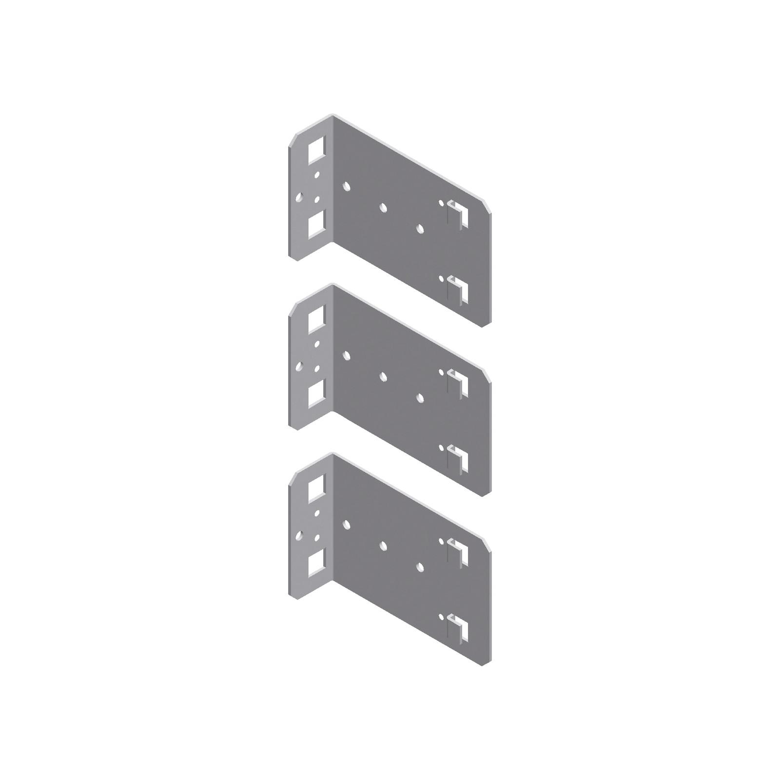 Spacial SF-E fixing of cable ducts on 19" racks - steel - zinc coated - 150mm