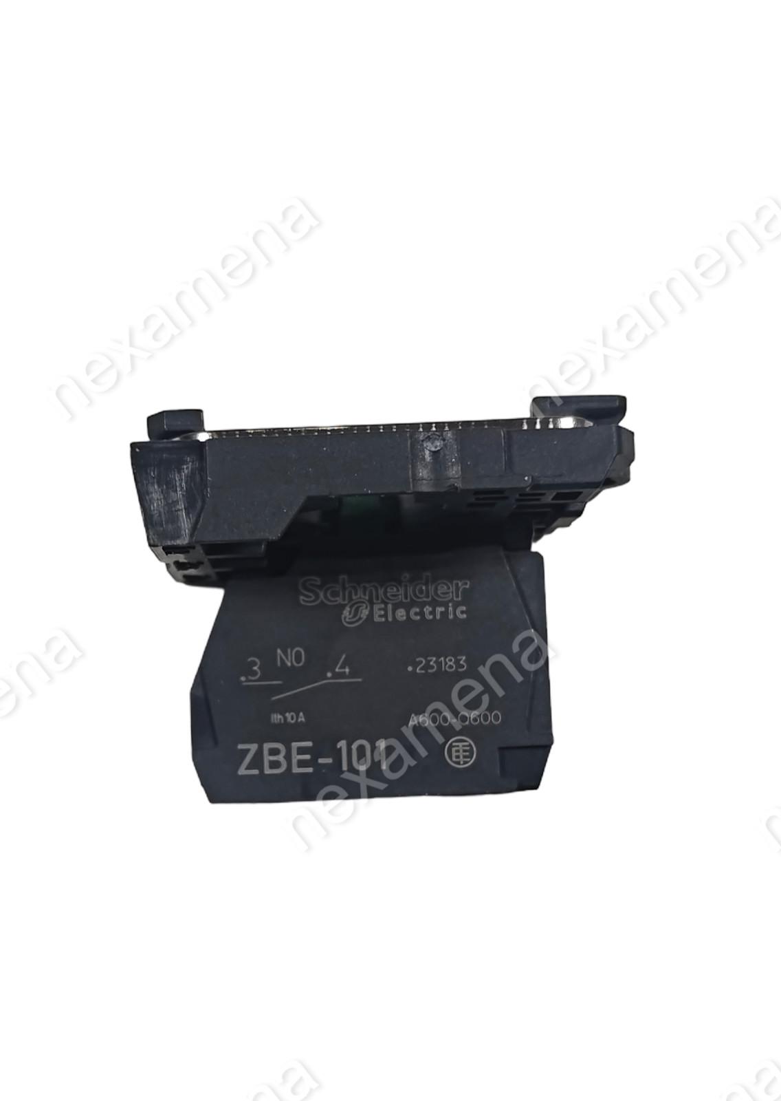 Harmony, 22mm Push Button, XB5A operators, contact block, with mounting collar, 1 NO, screw clamp terminal