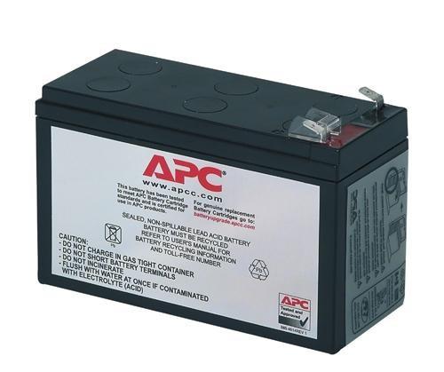APC Replacement Battery Cartridge, Valve regulated leadâ€“acid battery, 7Ah, 12VDC, 2-year warranty