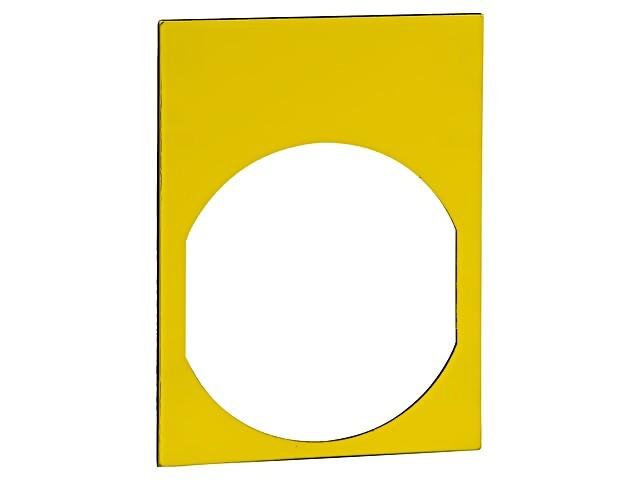 Marked legend, Harmony XB5, Harmony XB4, yellow, name plate 30 x 40mm, unmarked