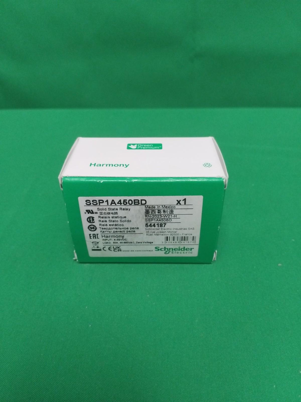 single phase relay, Harmony Solid State Relays, 50A, DIN rail mount, zero voltage switching, input 4 to 32V DC, output 48 to 660V AC