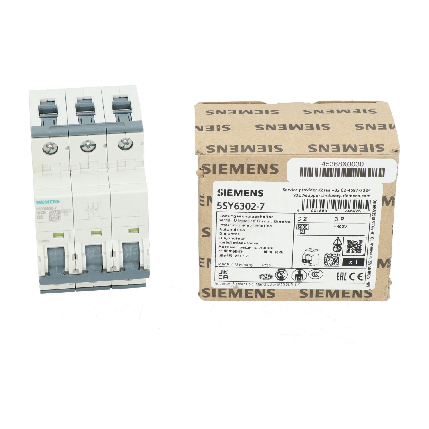 SUP PTOR 5SY6 3P 480V 2A 5K C-TRIP