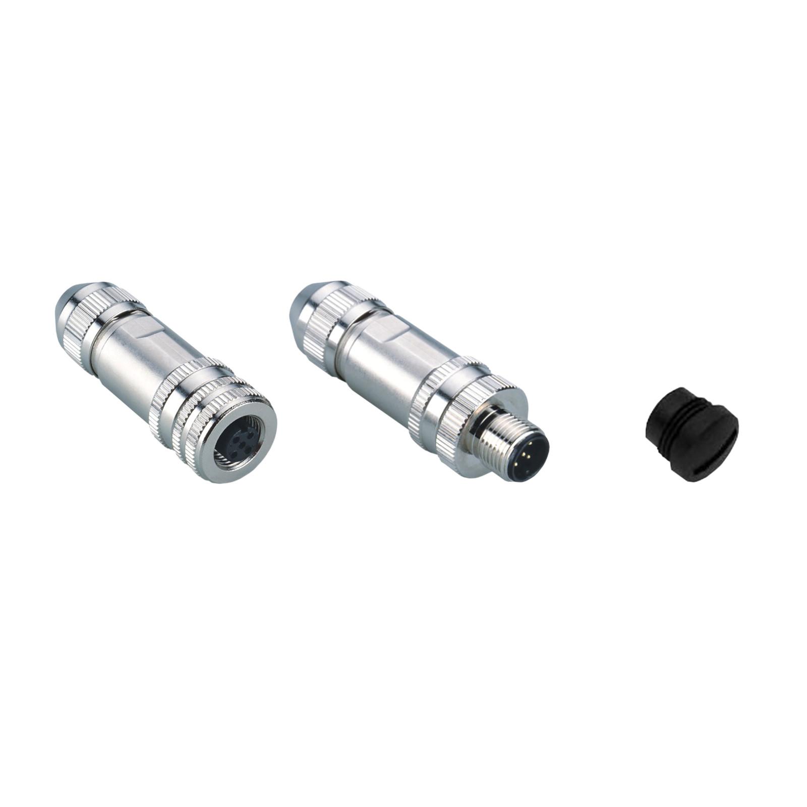 connector kits for CANopen/RS485 - 1 male, 1 female connector M12 + cap M12