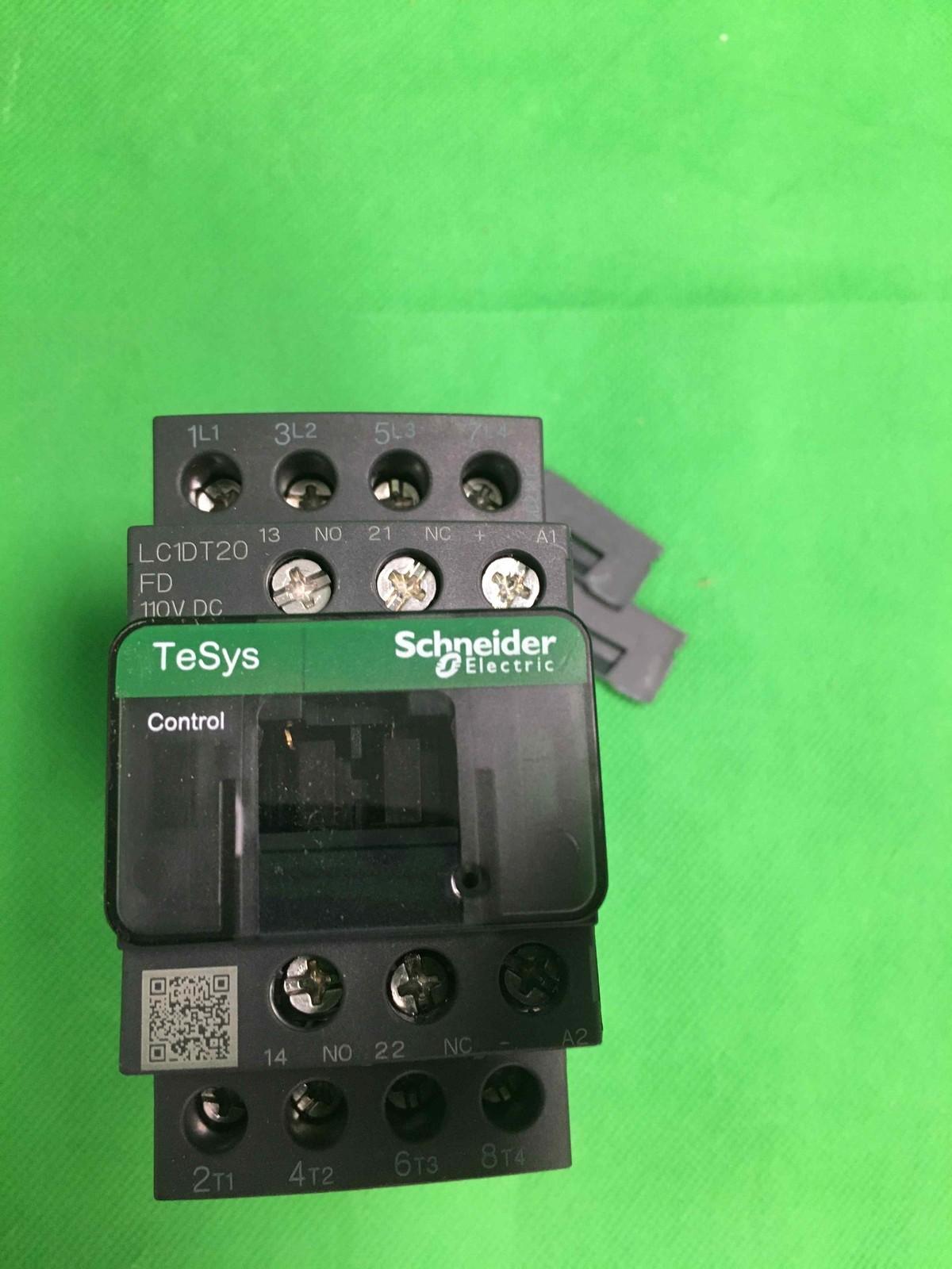 IEC contactor, TeSys Deca, nonreversing, 20A resistive, 4 pole, 4 NO, 110VDC coil, open style