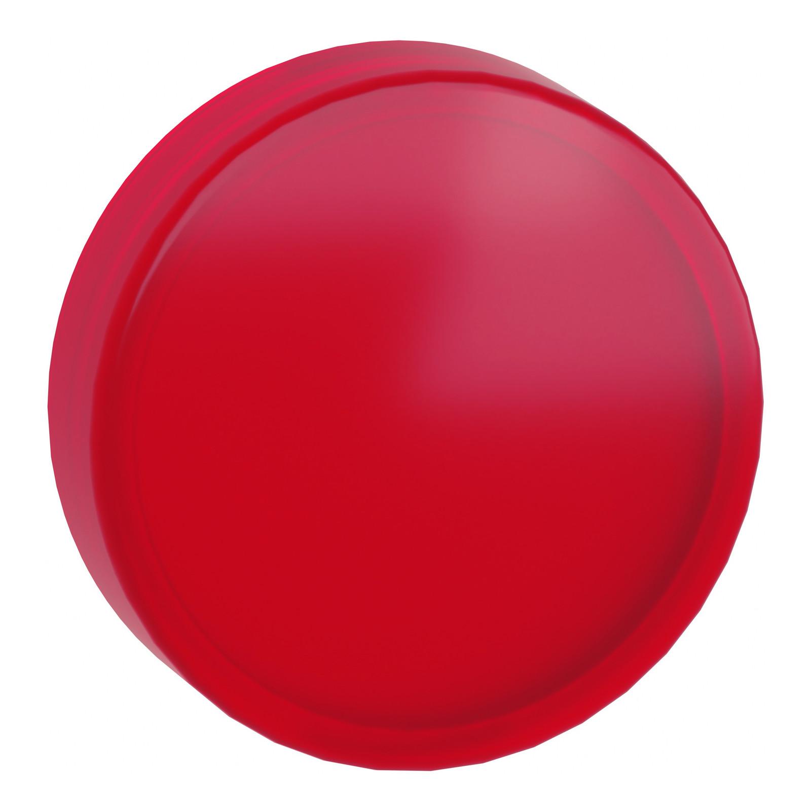 Head for pilot light, Harmony XB4, Harmony XB5, red, 22mm, universal LED, plain lens, unmarked