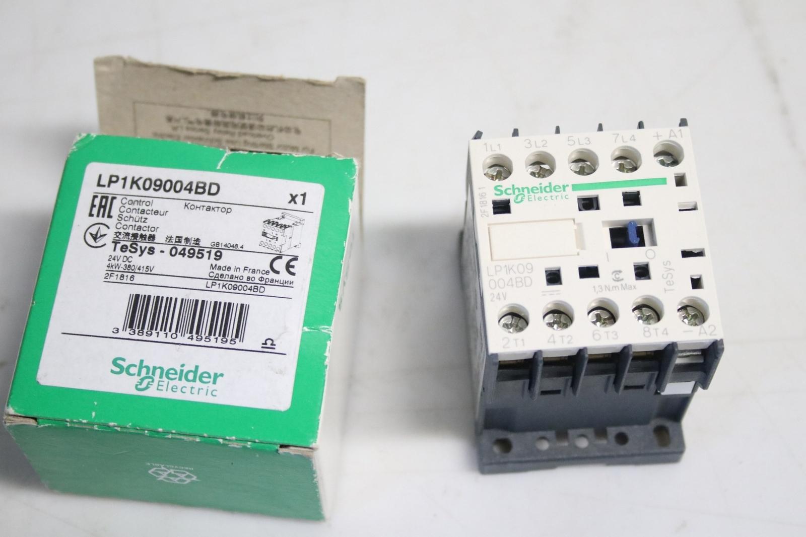 Contactor, TeSys K, 4P, 4 NO, AC-1, lt or eq to 440V, 20A, 24VDC coil