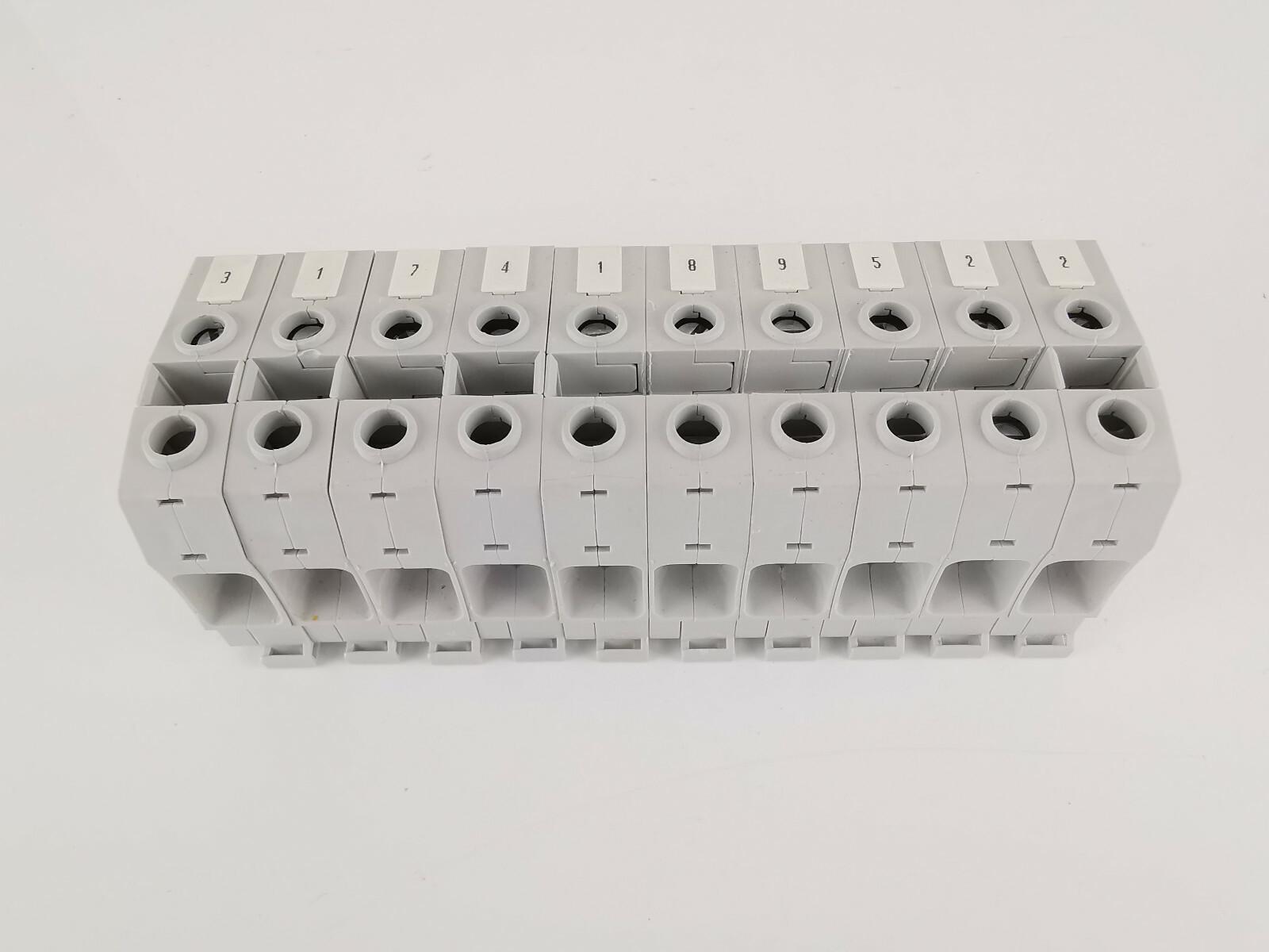 ZS35 Screw Clamp Terminal Block - Feed-through - Grey