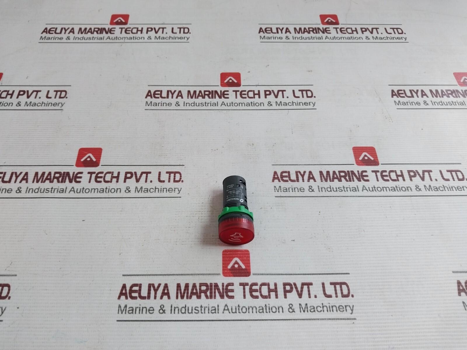 Annunciator, Harmony XB5, Illuminated buzzer, plastic, red, 22mm, continuous or intermittent tone, 24V AC DC
