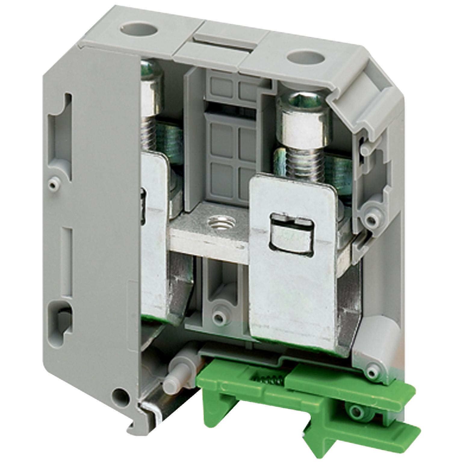 SCREW TERMINAL, FEED THROUGH, 2 POINTS, 70MMÂ² , GREY