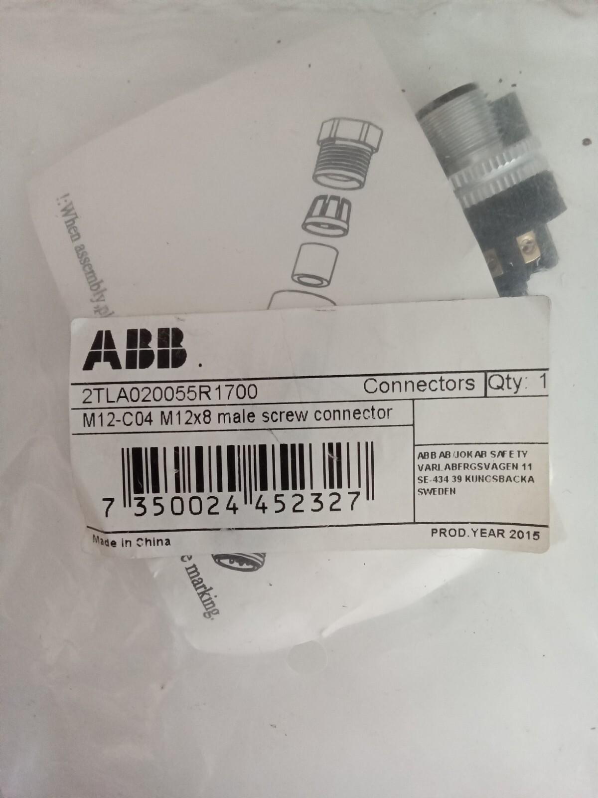 M12-C04 M12X8 MALE SCREW CON