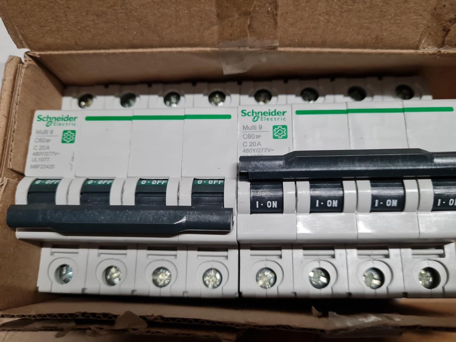 Miniature circuit breaker (MCB), Multi9 C60SP, 4P, 20A, C curve, 10kA (UL1077), 10kA (IEC/EN 60947-2)