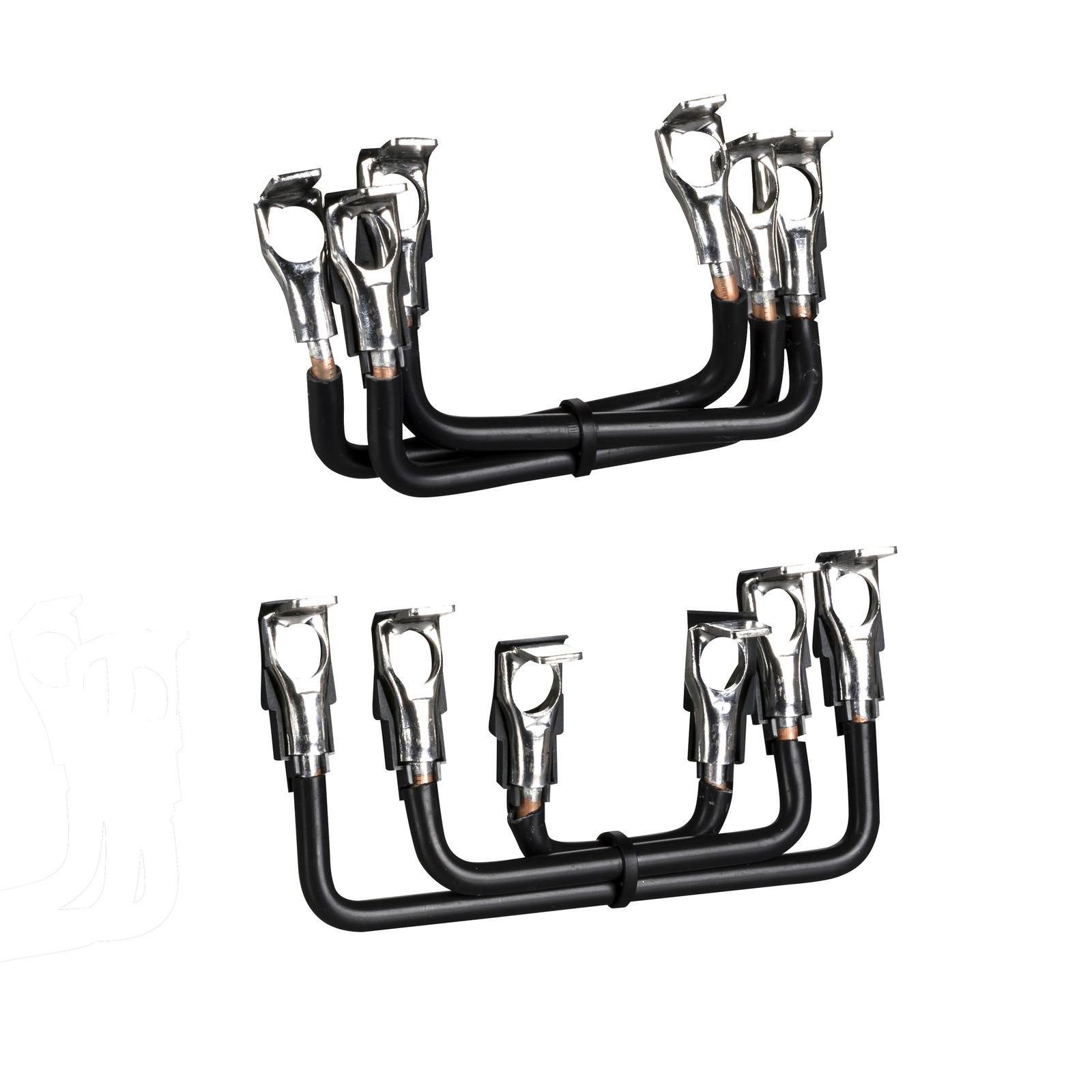 Set of power connections, parallel and reverser bars, for 3P reversing contactors assembly, LC1D80-D95