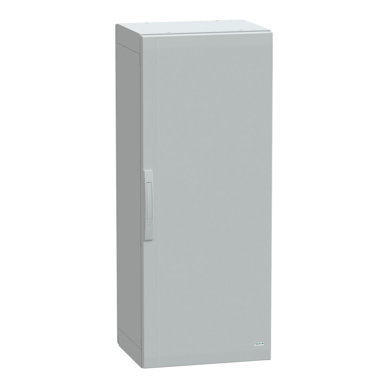 Floor standing polyester enclosure, Thalassa PLA, plain door, completely sealed, 1250x500x420mm, IP65, IK10
