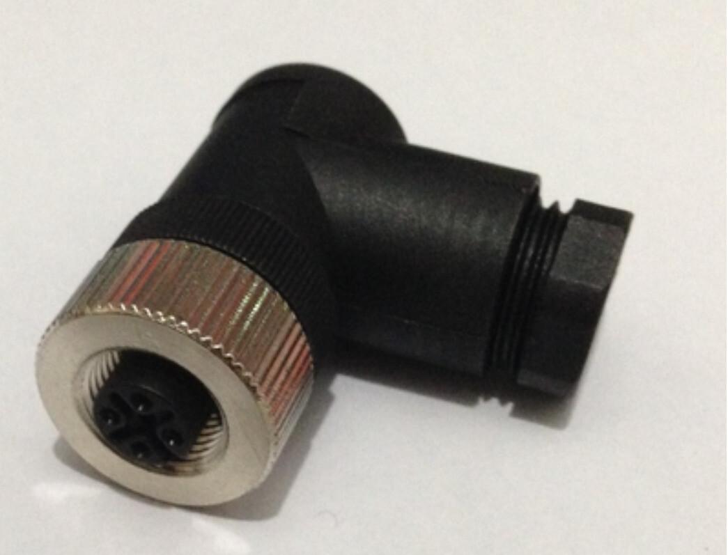 M12 PROFIBUS SOCKET ANGLED, 5P, B-SCREW