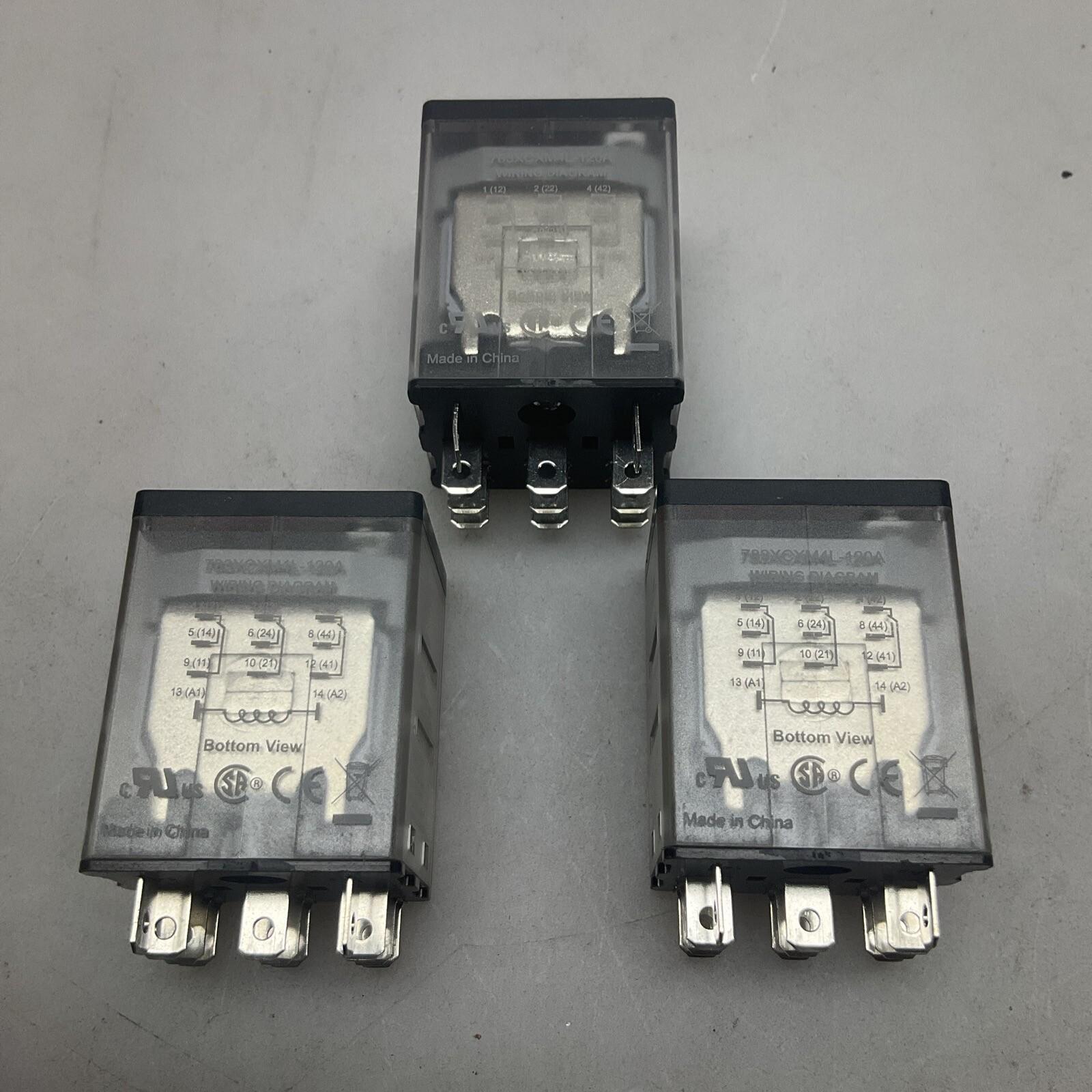 Power relay, SE Relays, 15A, 3PDT, 120 VAC, cover with locking push button and LED