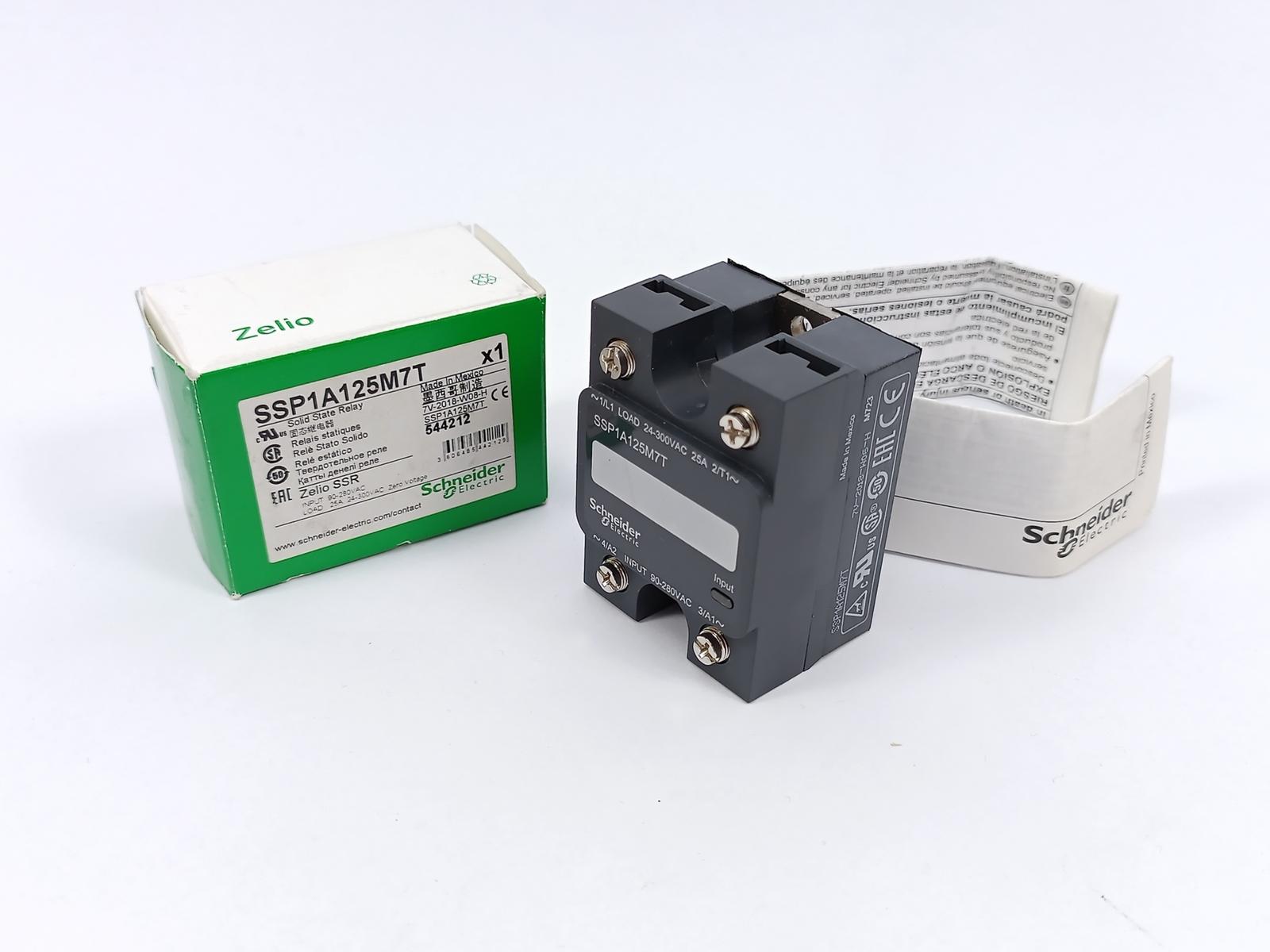 single phase relay, Harmony Solid State Relays, 25A, panel mount, zero voltage switching, thermal pad, input 90 to 280V AC, output 24 to 300V AC