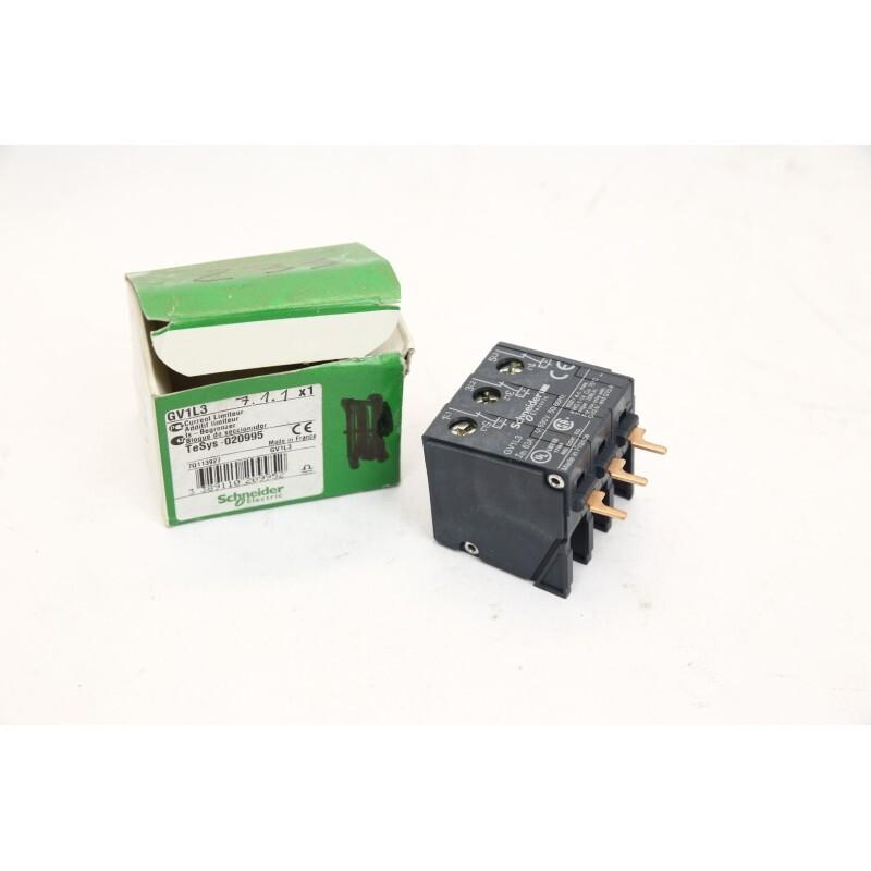 Current limiter,TeSys Deca Frame 2,32A/690V,activation 1.5kA,at top of GV2ME/GV2P/GV2RT with screw clamp connections