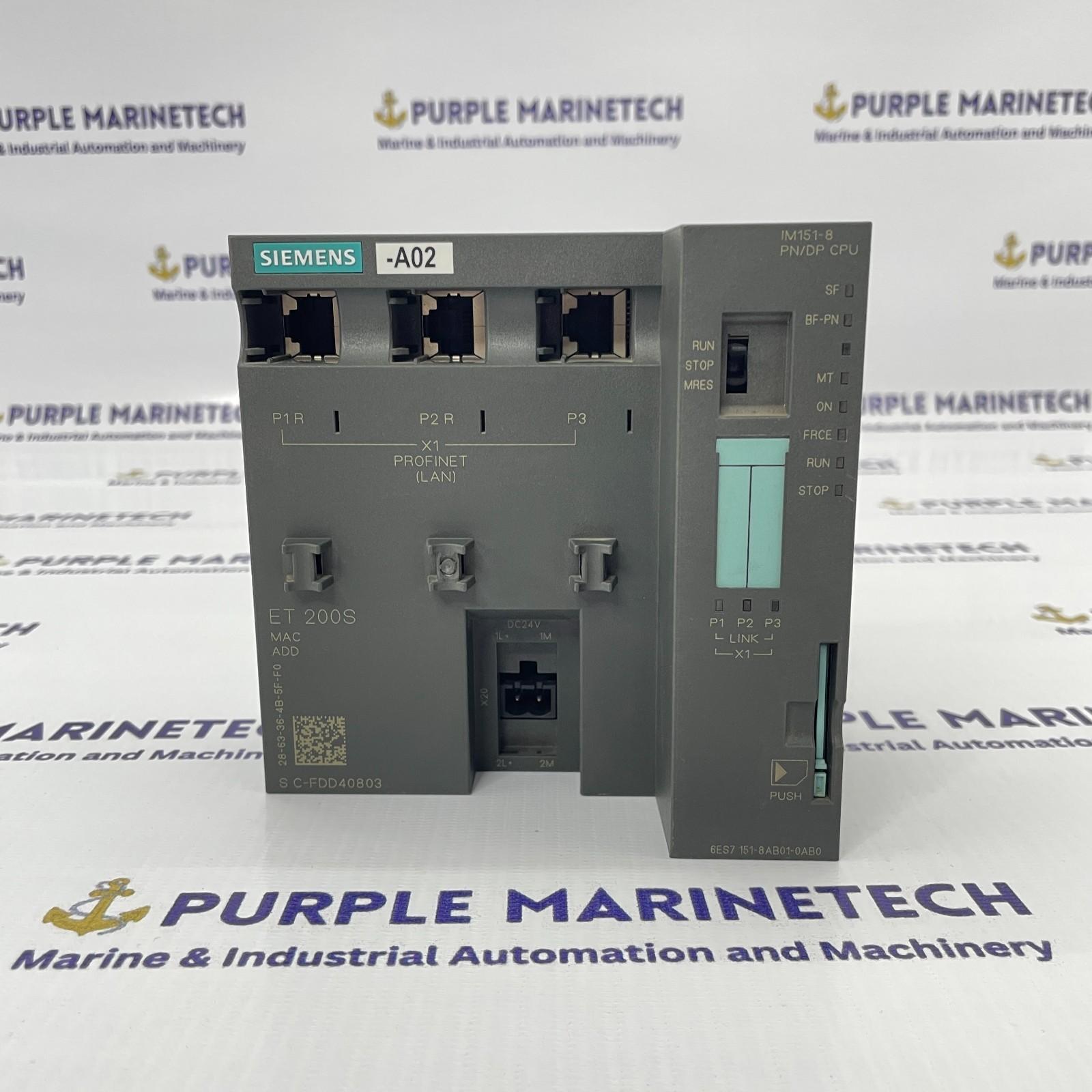 ET200S, IM151-8 PN/DP CPU, 192 KB