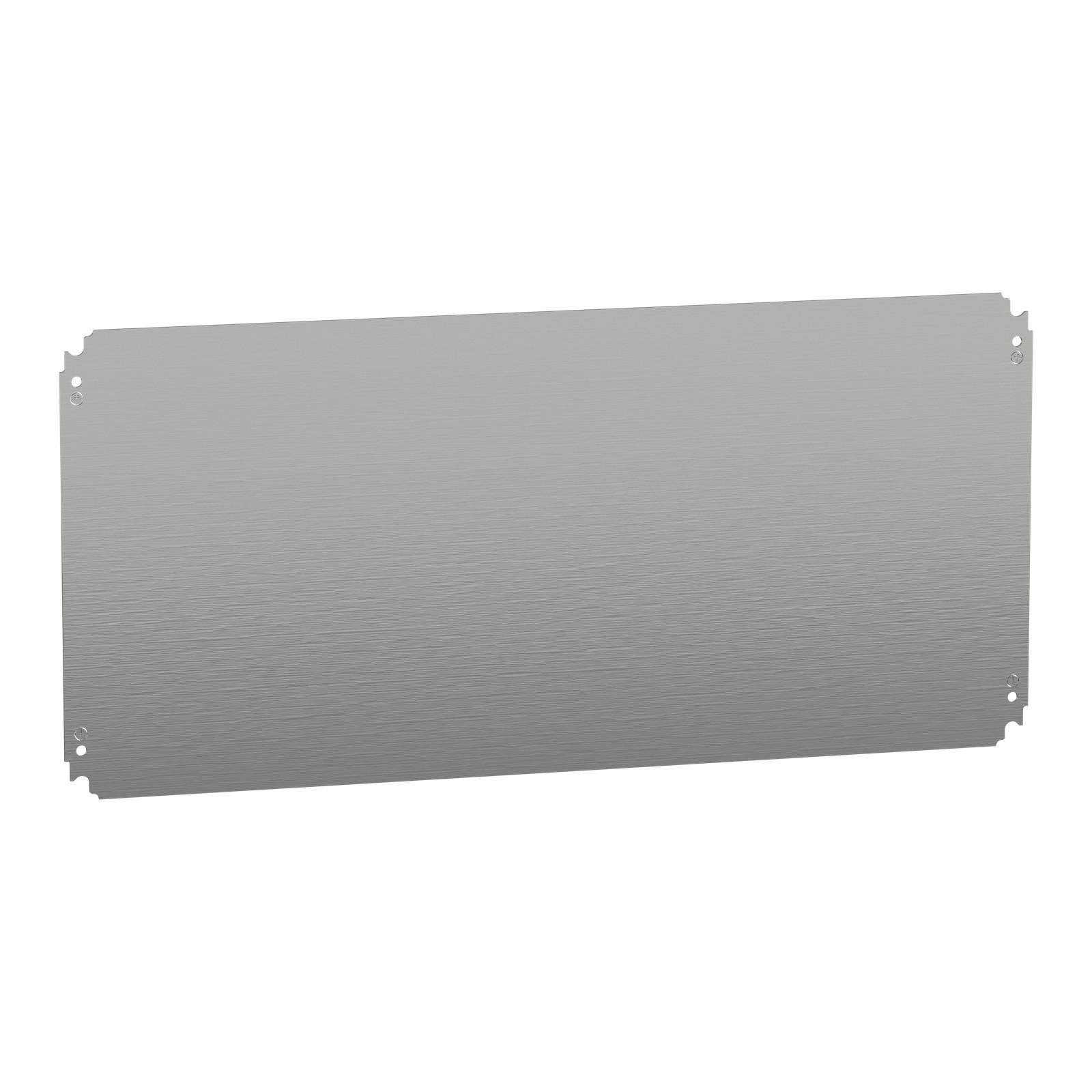 Plain mounting plate H400xW800mm made of galvanised sheet steel