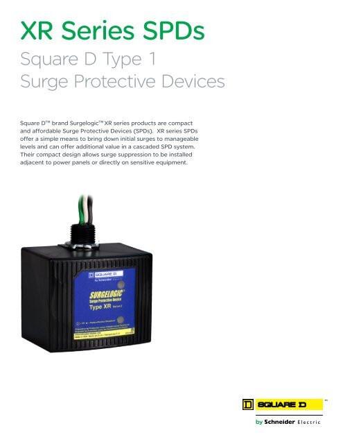 Surge protection device, Surgelogic, XR, 50kA, 120/240 VAC, 1 phase, 3 wire, NEMA 4X, side nipple connector