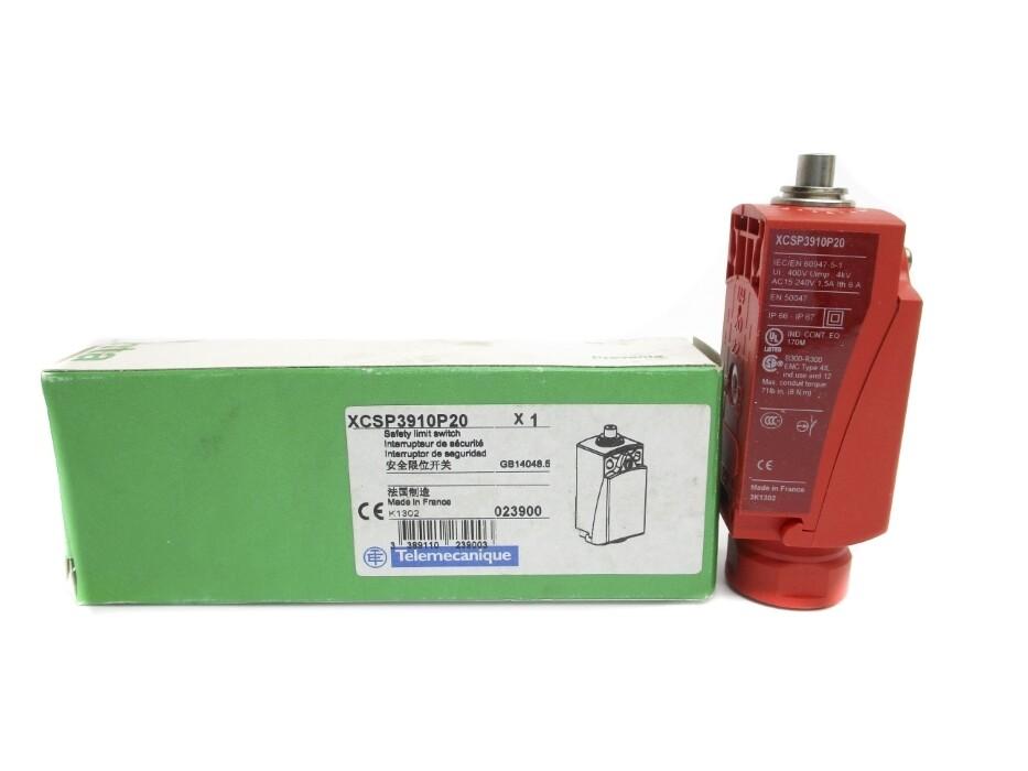 Safety limit switch, Telemecanique Safety switches XCS, plastic, steel plunger, 2NC+1 NO, 1 entry tapped M20x1.5