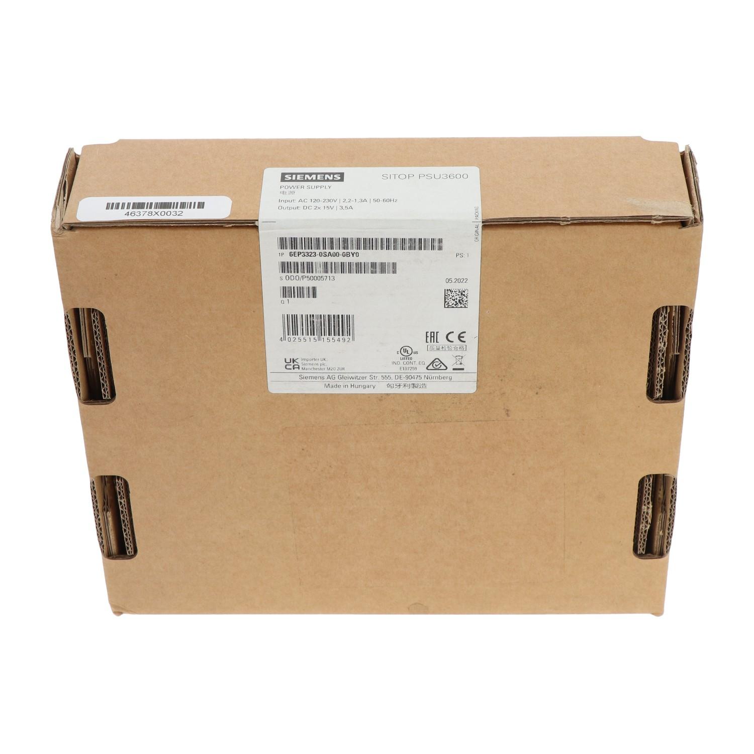SITOP PSU3600 DUAL 2X 15 V/3.5 A