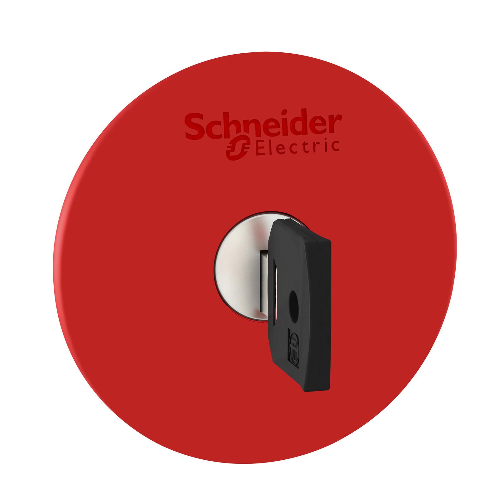 Head for emergency stop push button, Harmony XB5, switching off, plastic, red mushroom 60mm, 22mm, trigger/latching key release, key 455
