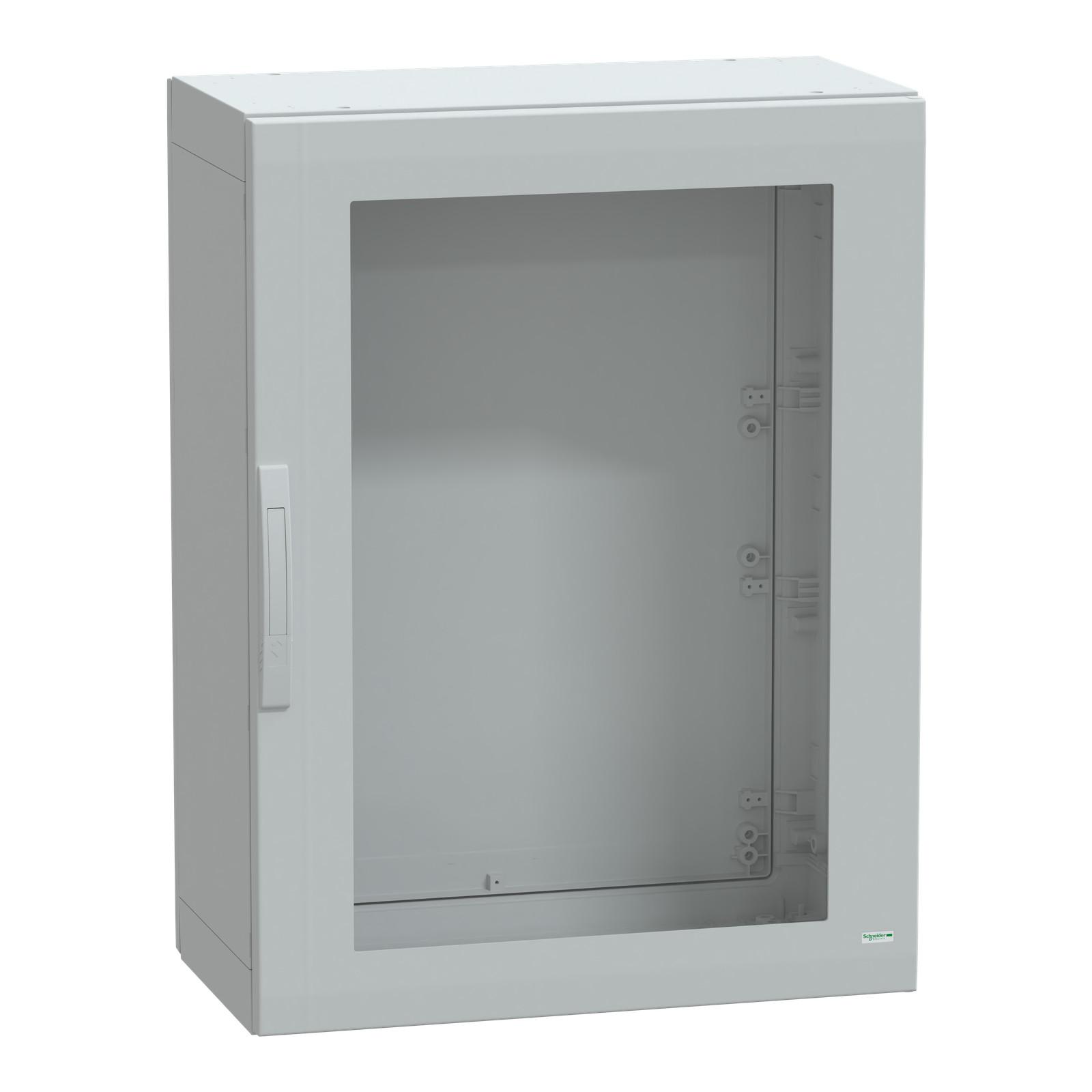 Floor standing polyester enclosure, Thalassa PLA, glazed door, completely sealed, 1000x750x420mm, IP65, IK08
