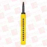 Empty pendant control station, Harmony XAC, plastic, yellow, 12 cut outs, UL CSA certified