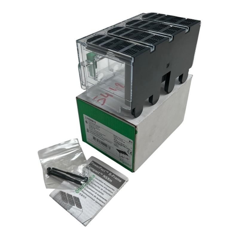 Long terminal shield, ComPacT NSXm, upstream and downstream mounting, IP40, 4 poles