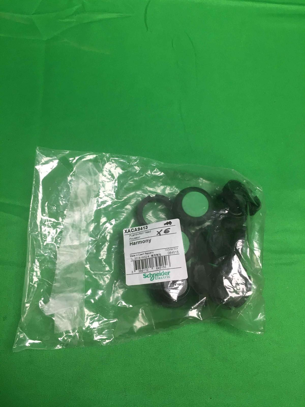Harmony, round head for push button, spring return, green, booted