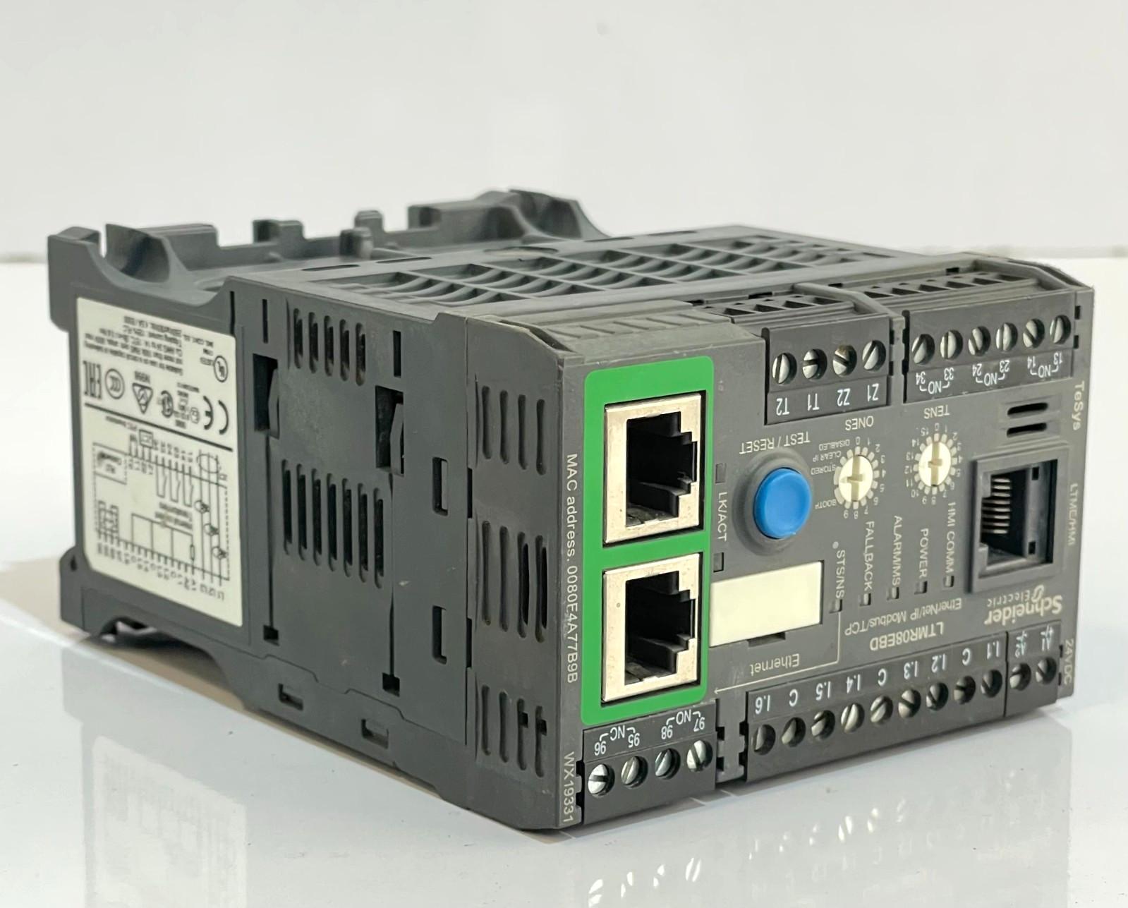 Motor controller, TeSys T, Motor Management, Ethernet/IP, Modbus/TCP, 6 logic inputs, 3 logic outputs, 0.4 to 8A, 24VDC