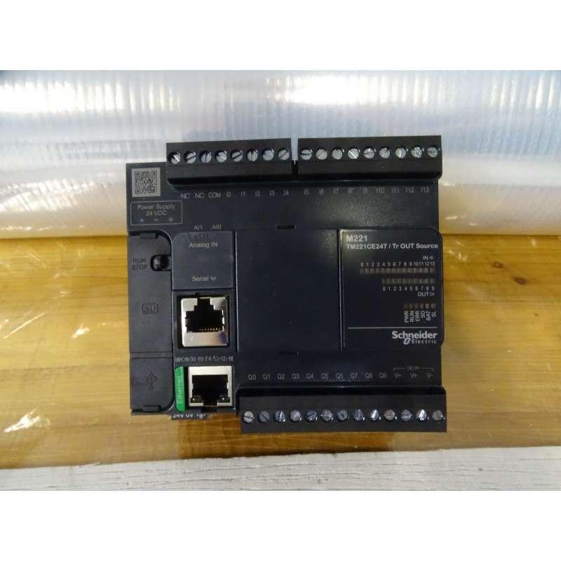 logic controller, Modicon M221, 24 IO, transistor, PNP, Ethernet