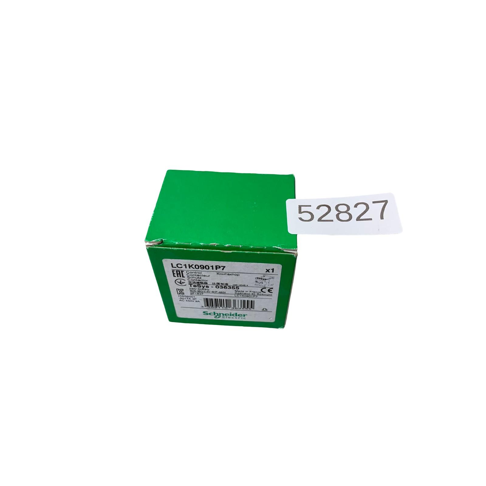 Contactor, TeSys K, 3P, AC-3, lt or eq to 440V 9A, 1 NC aux., 230VAC coil