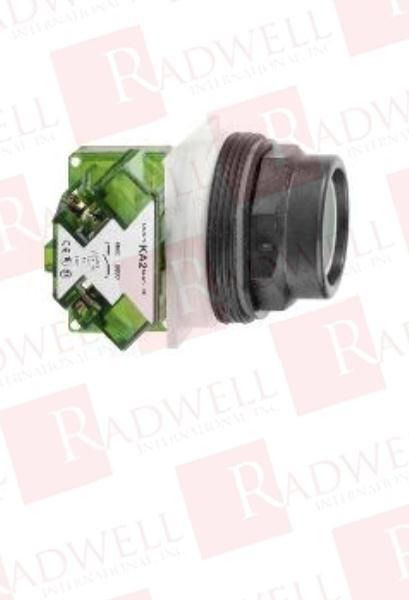 Push-button, Harmony 9001SK, plastic, recessed, green, 30mm, spring return, 1 NO