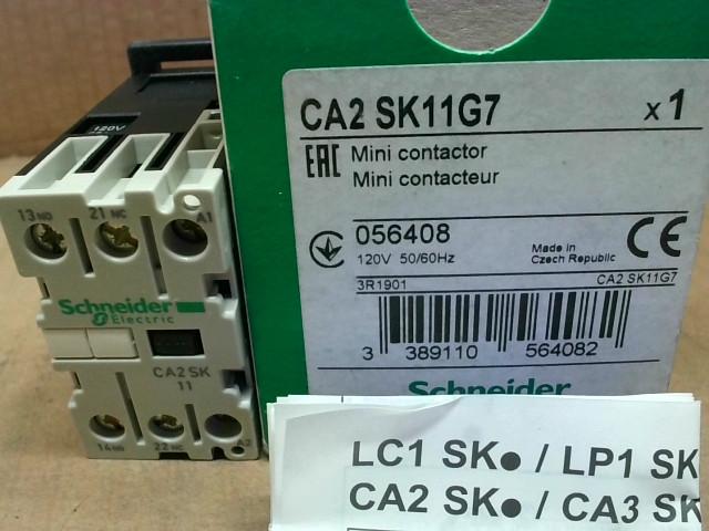 TeSys SK control relay, 1 NO and 1 NC, 600 V, 120 VAC 50/60 Hz coil