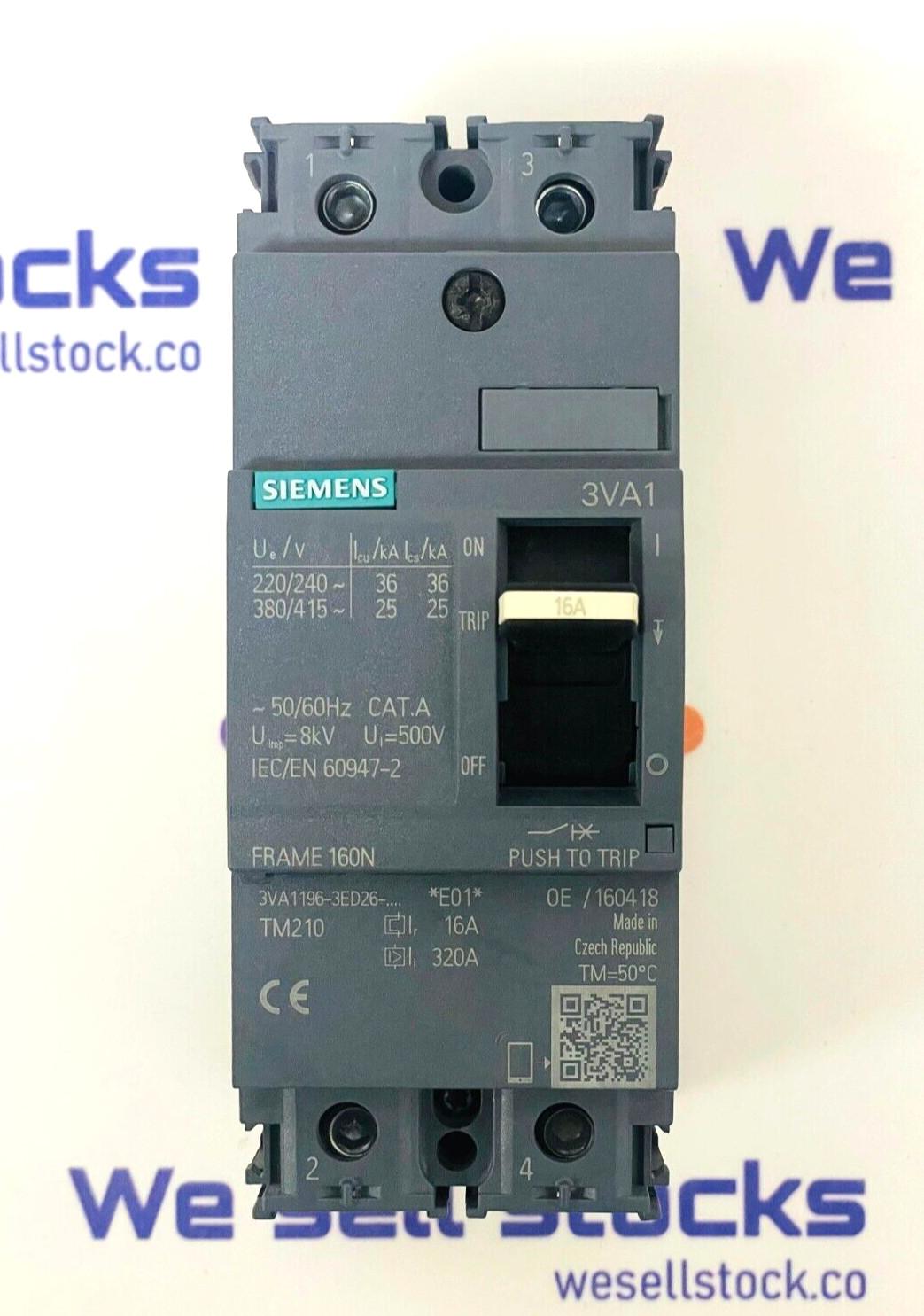 BRKR 3VA11 2P 16A 25KA FTFM BOX