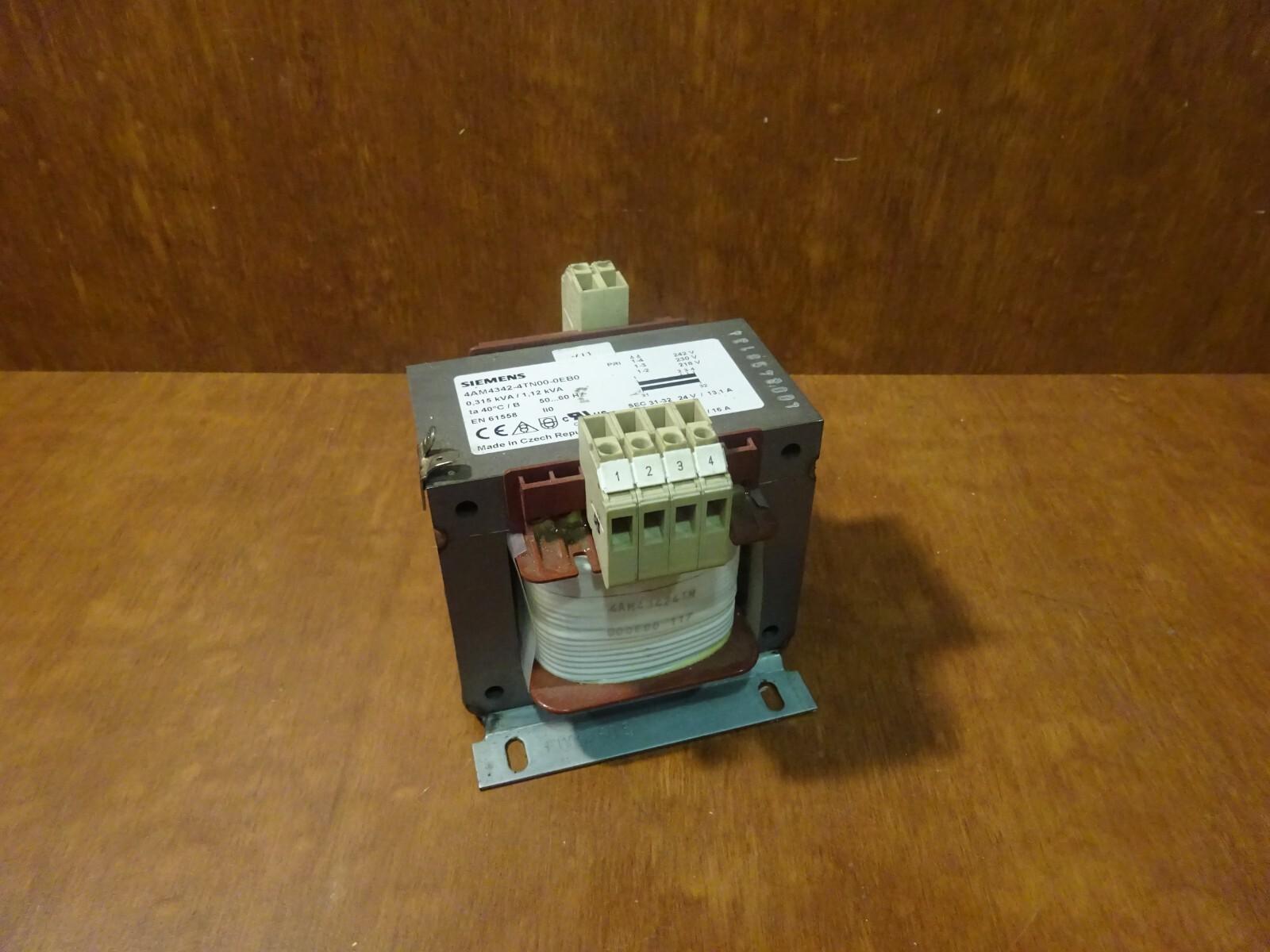 XFMR, 0.315KVA, PRI 230V, SEC 24V, IP00