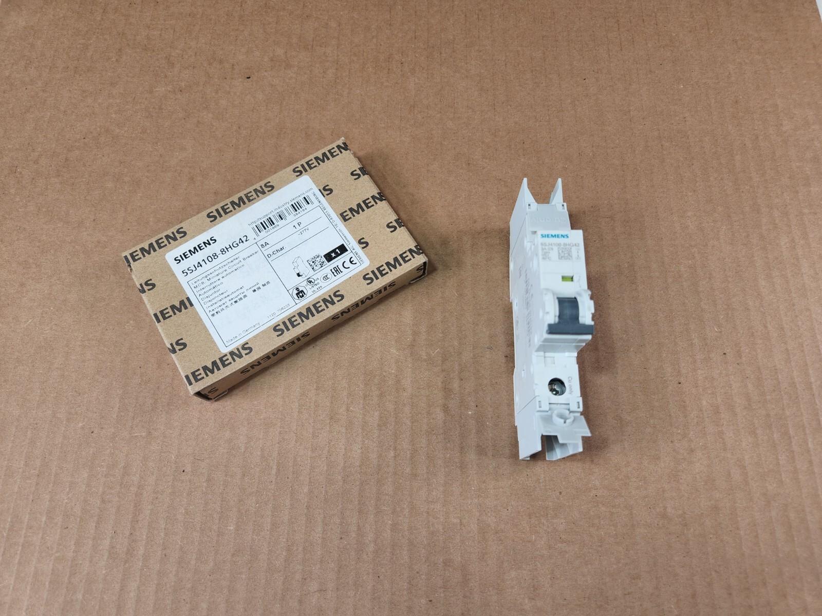 MCB 5SJ4 1P 277V 8A 10K D-TRIP