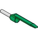 Cable end, Linergy TR cable ends, Single conductor, green, 0.34mm², medium size, markable, 10 sets of 100