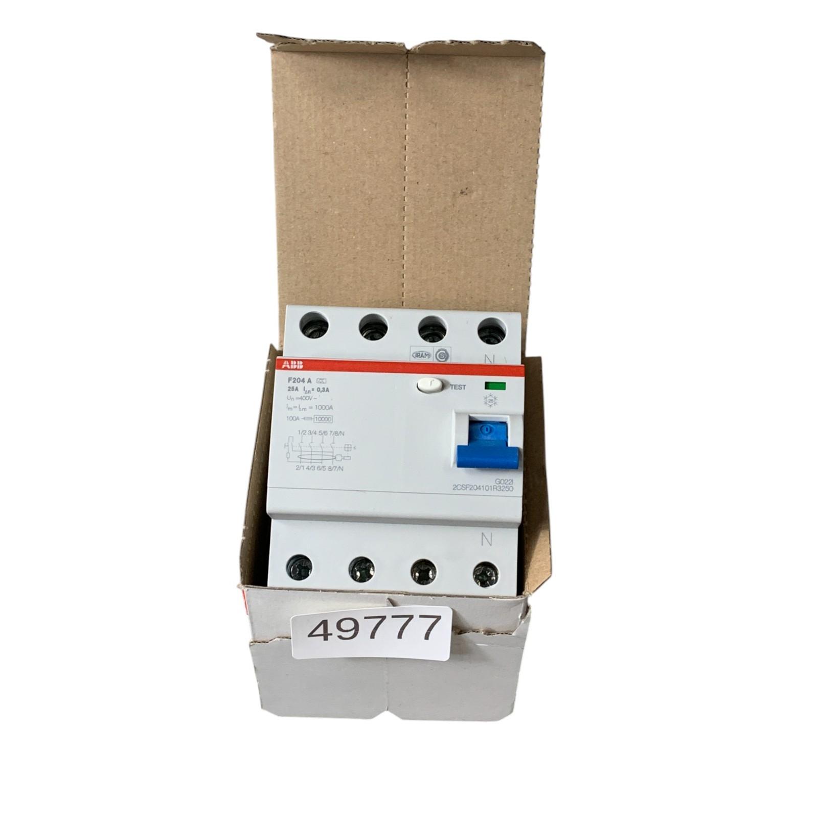 F204 A-25/0.3 Residual Current Circuit Breaker 4P A type 300 mA