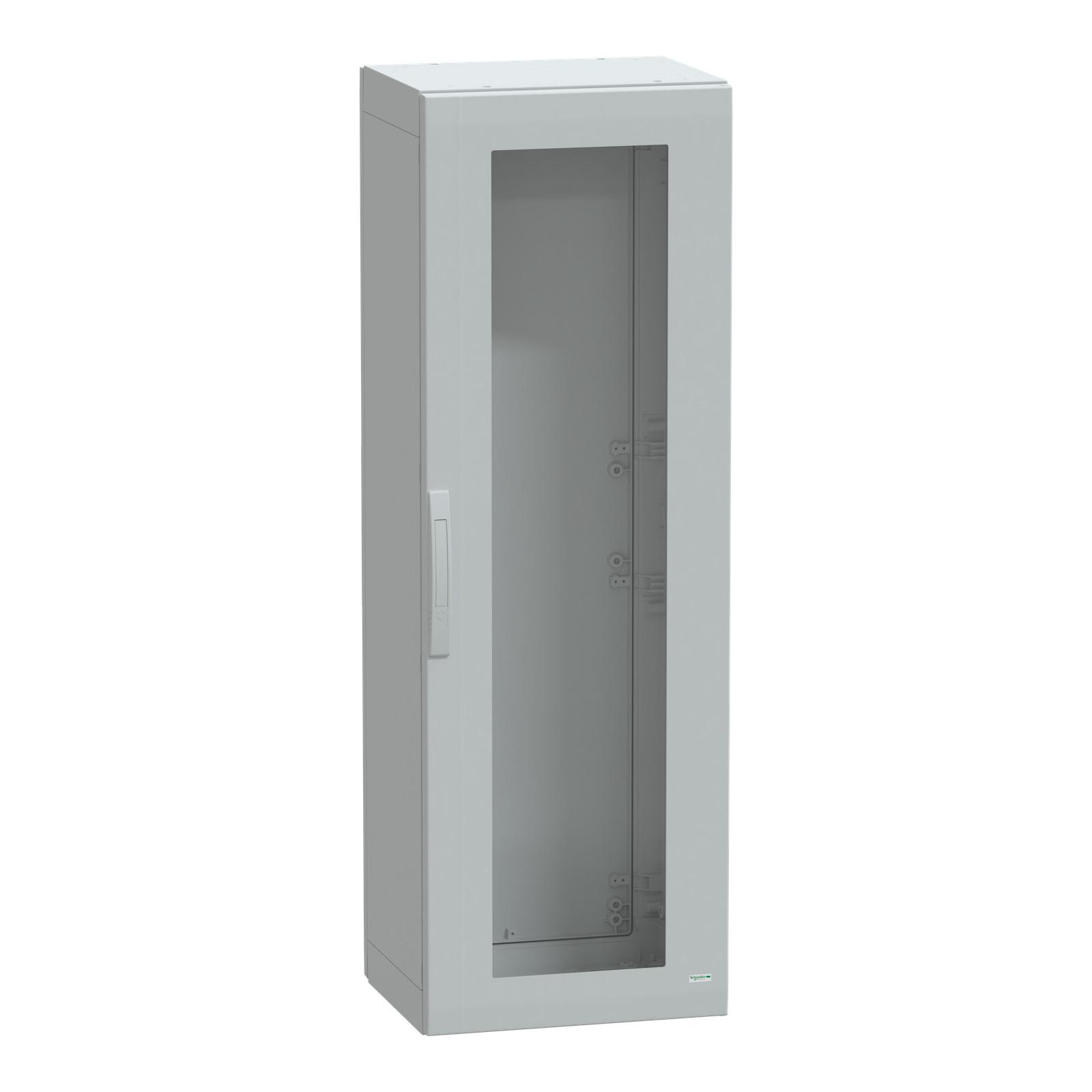 Floor standing polyester enclosure, Thalassa PLA, glazed door, completely sealed, 1500x500x420mm, IP65, IK08