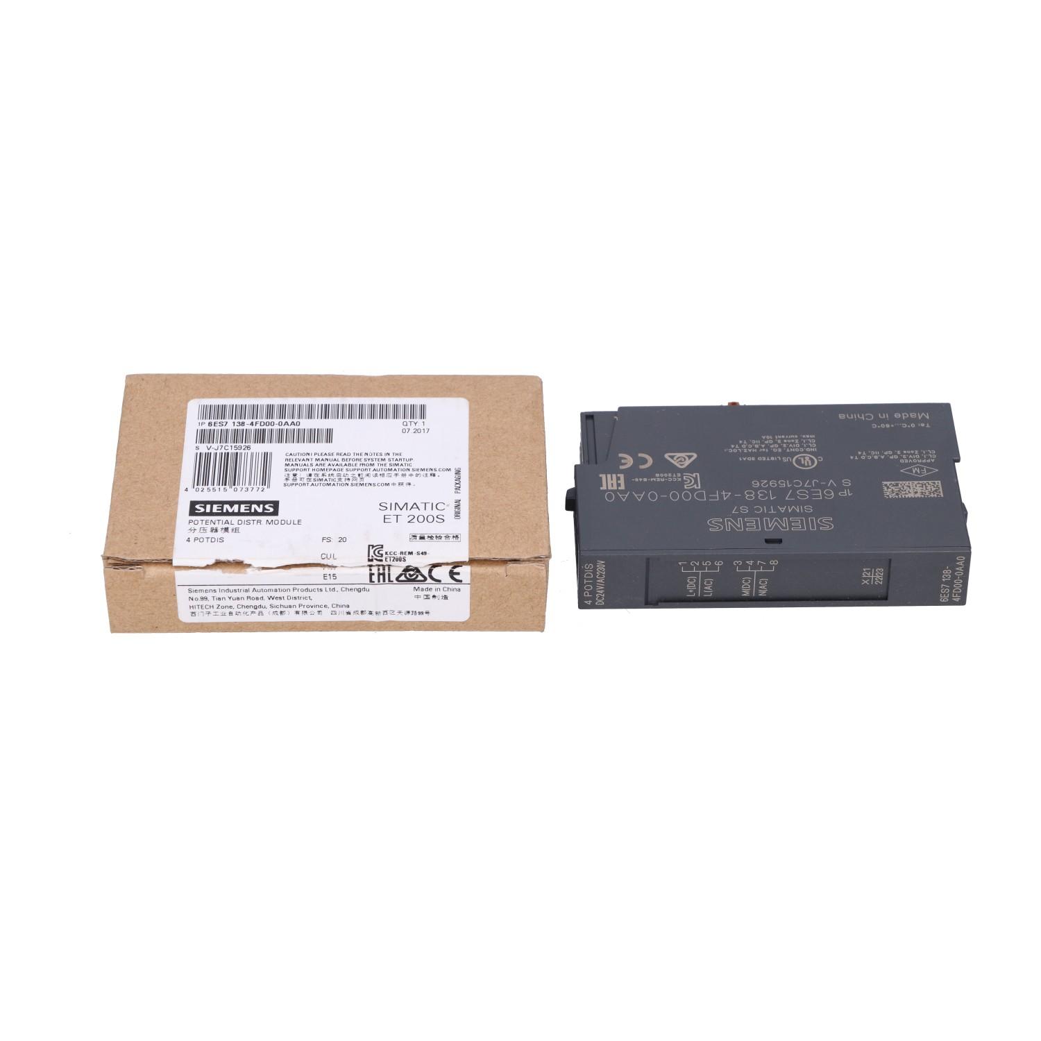 ET 200S POTENTIAL DISTR. MODULE 4 POTDIS