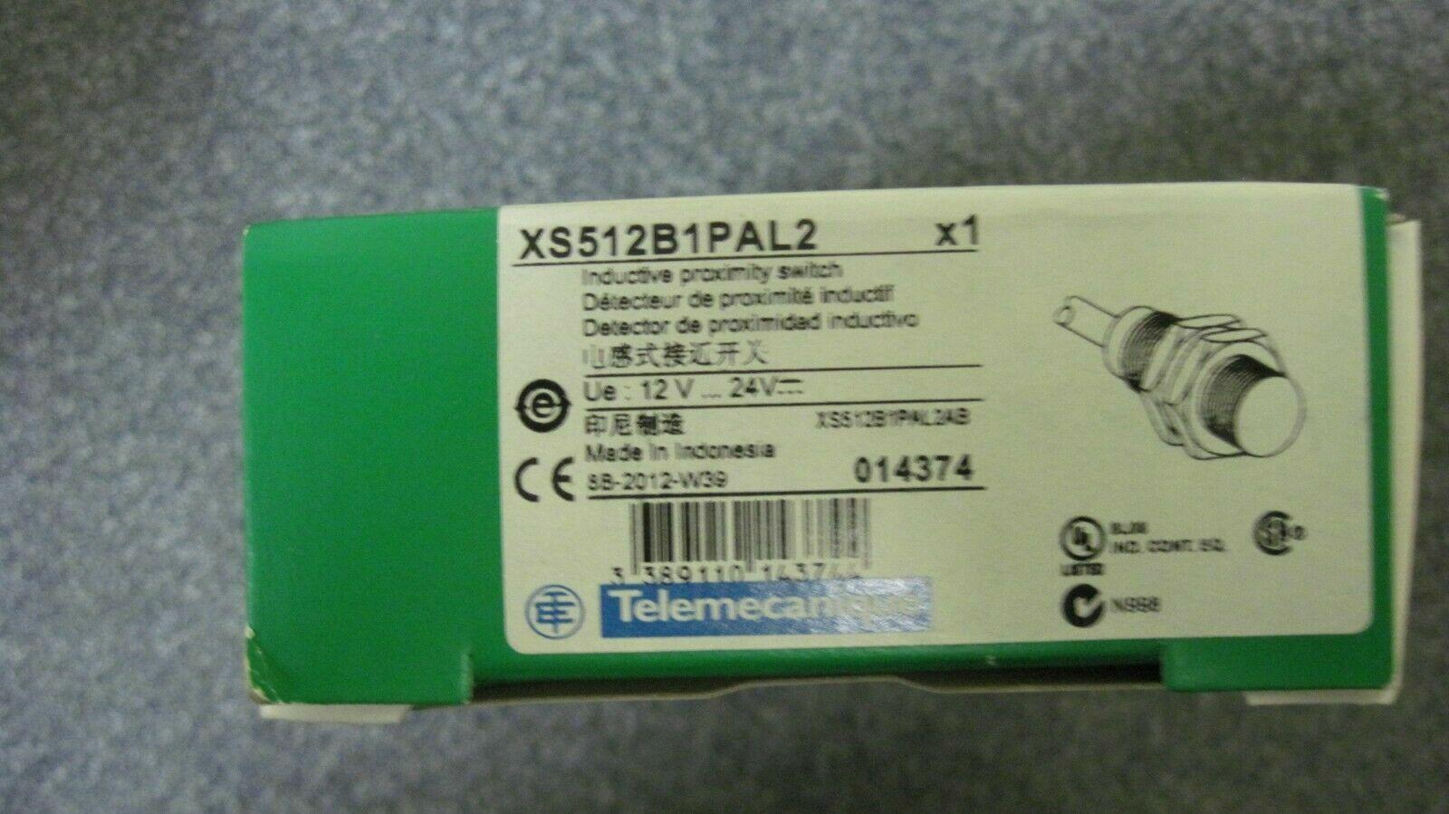 Inductive proximity sensors XS, inductive sensor XS5 M12, L35mm, brass, Sn2mm, 12...24 VDC, cable 2 m
