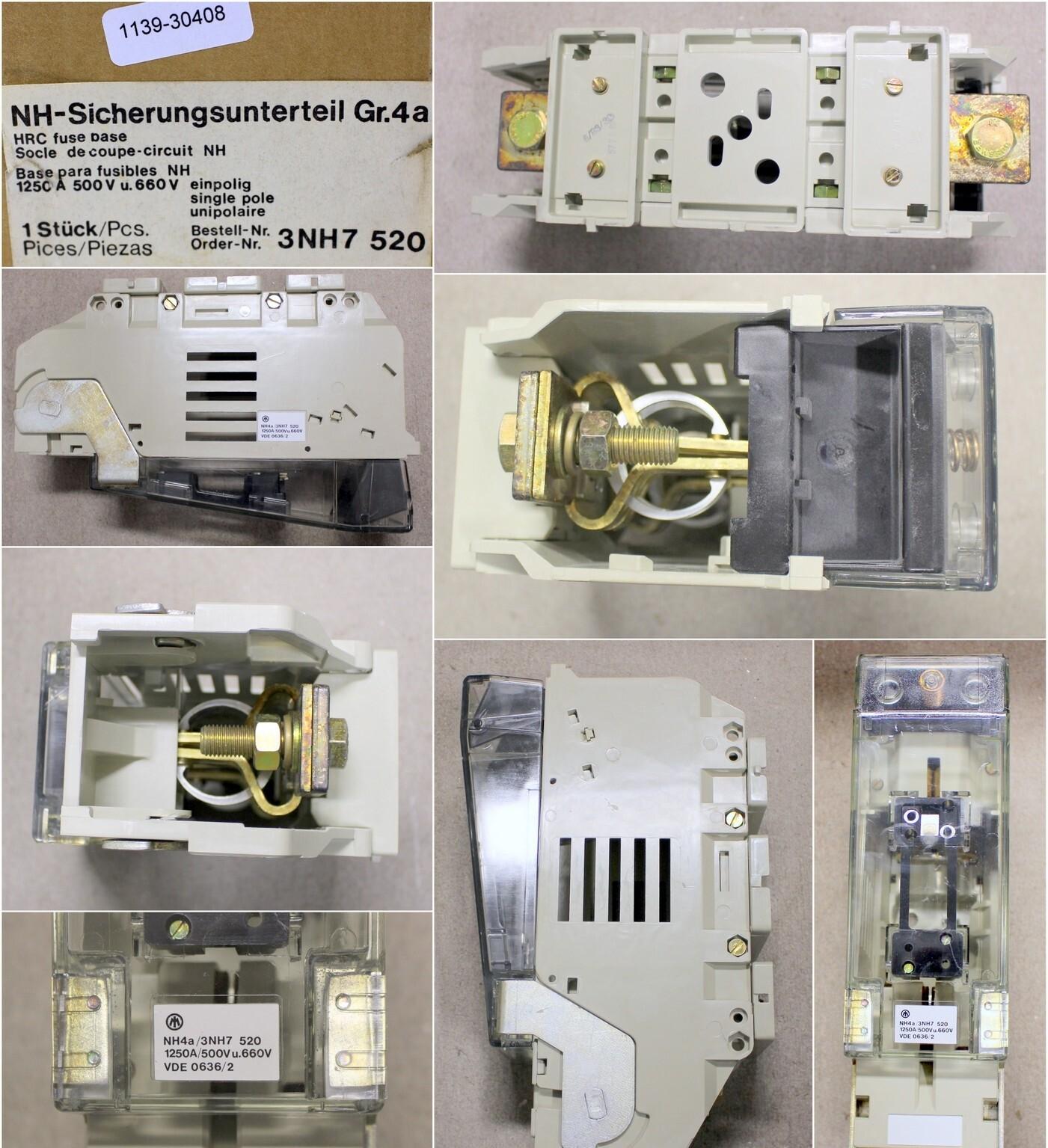 LV HRC FUSE BASE, 660V, 1-POLE, 1250A