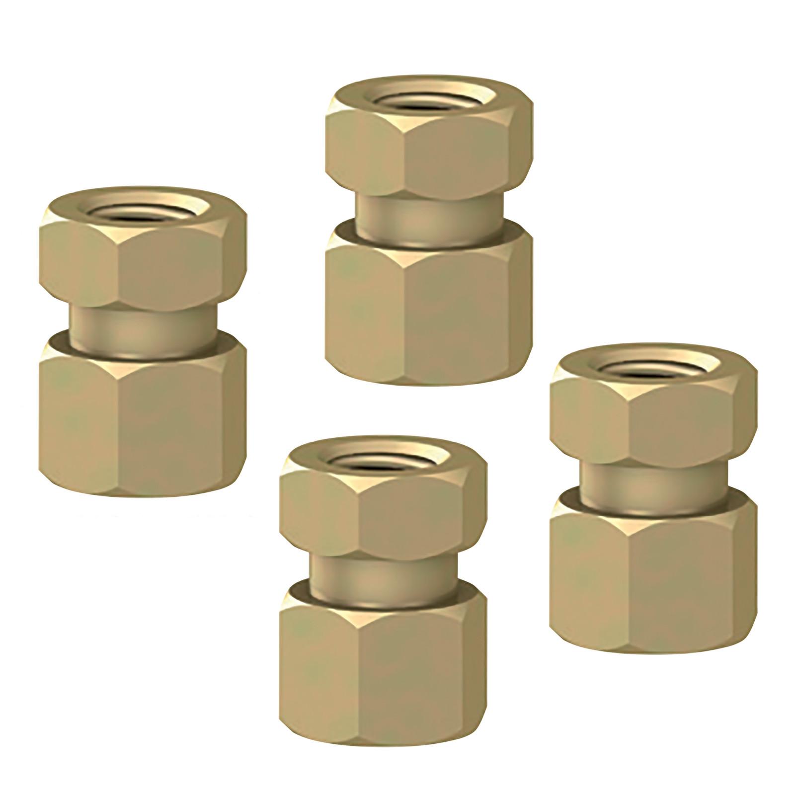 Set of 4 nuts for vertical aluminium rails.