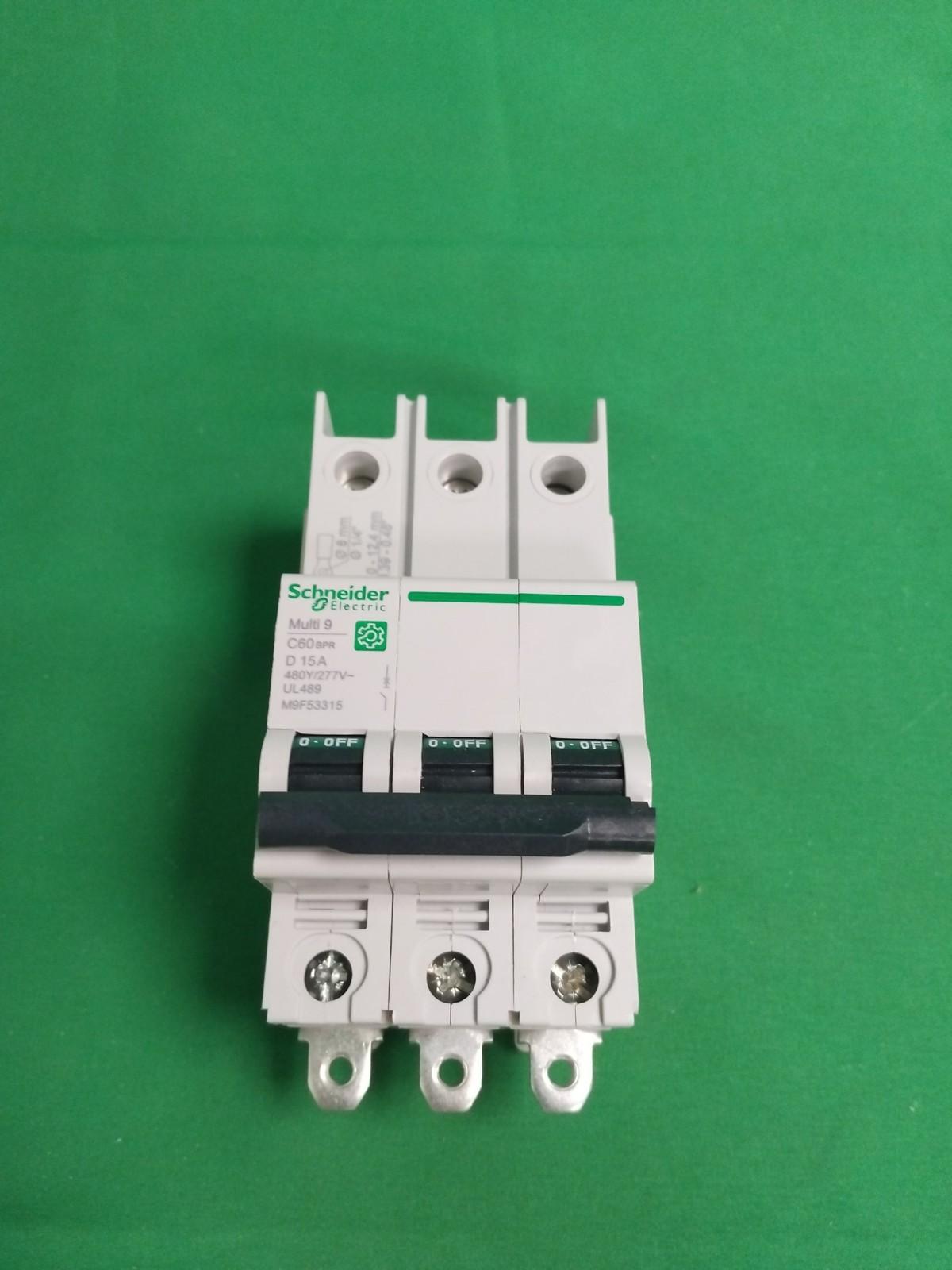 Miniature circuit breaker (MCB), Multi9 C60BPR, 3P, 15A, D curve, 10kA (UL489), 10kA (IEC/EN 60947-2)