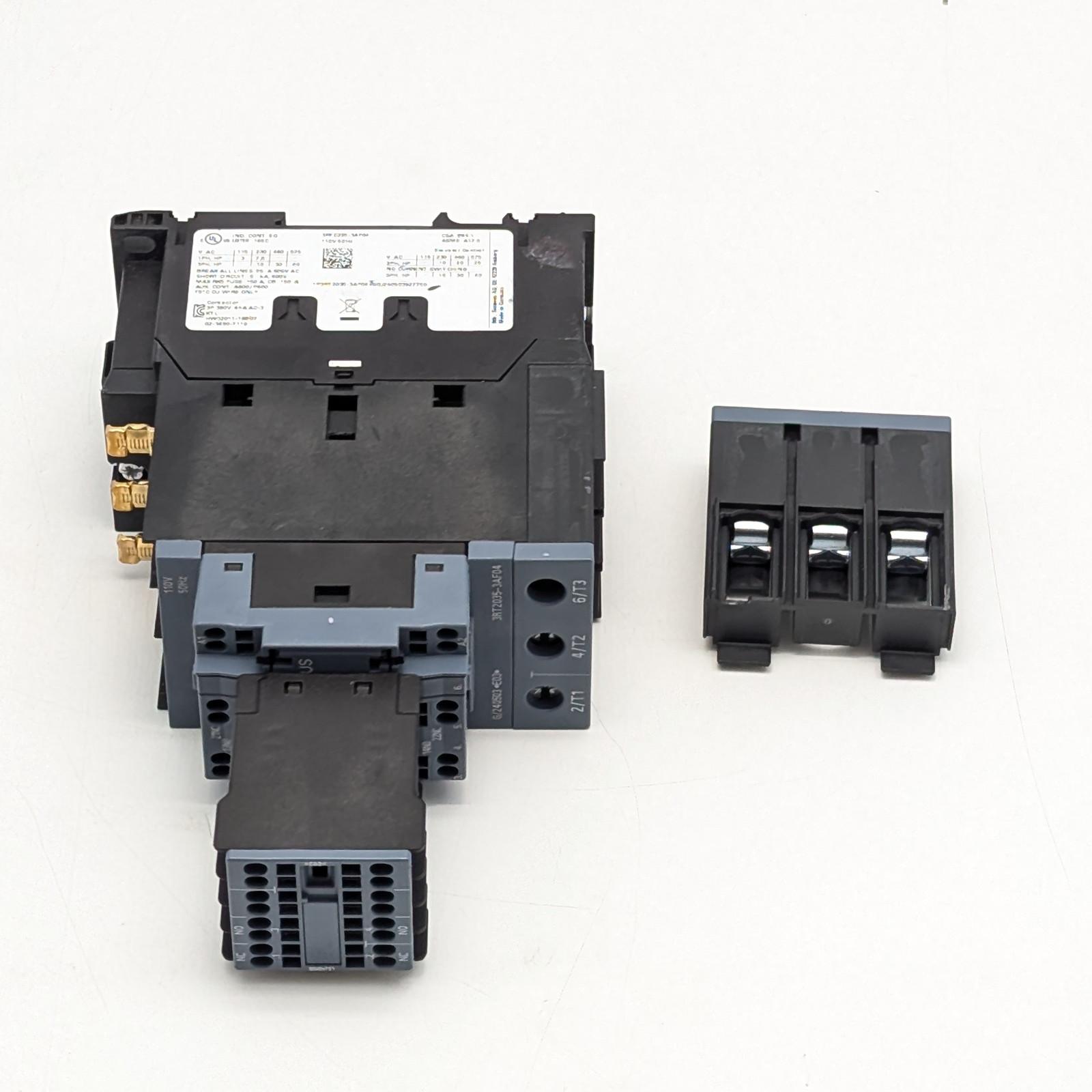 CONTACTOR S2 40A 110VAC SPRING 2NO/2NC
