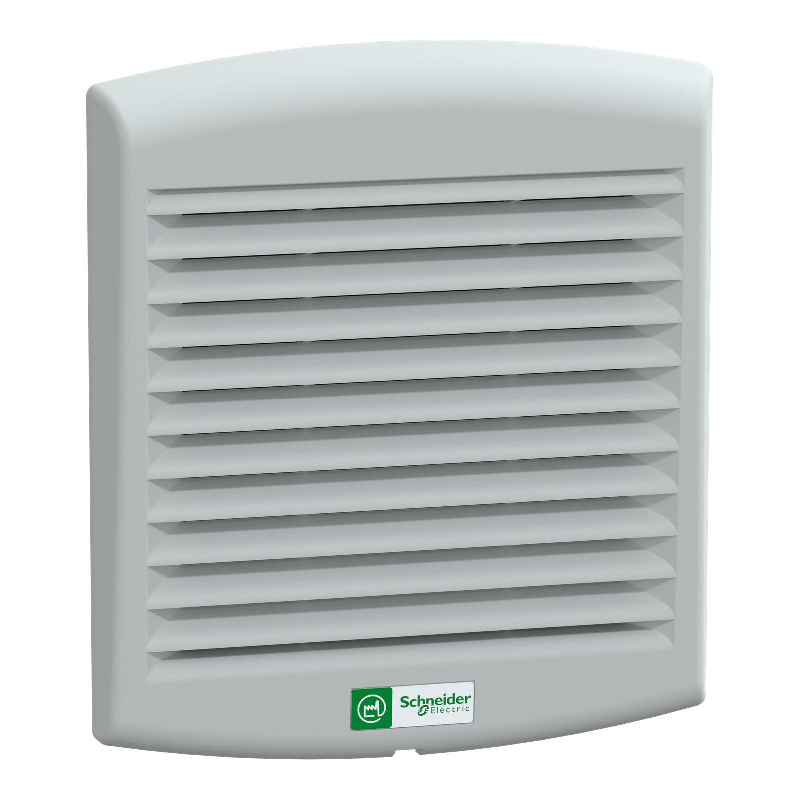 ClimaSys forced vent. IP54, 80m3/h, 24V DC, with outlet grille and filter G2