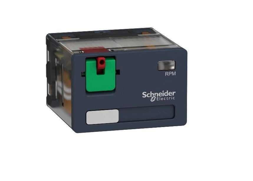 Power plug in relay, Harmony, 15A, 4CO, lockable test button, 24V AC
